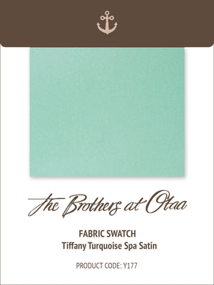 Fabric Swatch (Y177) - Tiffany Turquoise Spa Satin