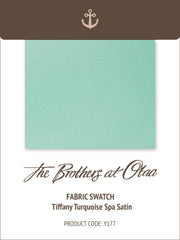 Tiffany Turquoise Spa Satin Y177 Fabric Swatch