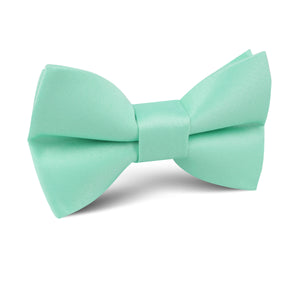 Tiffany Turquoise Spa Satin Kids Bow Tie
