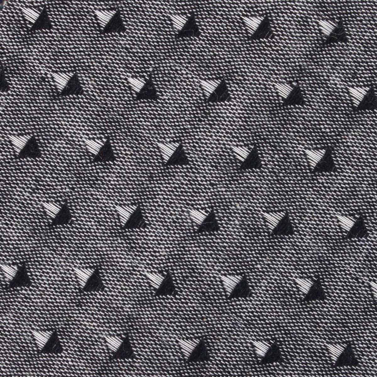 Inception Black Linen Fabric Self Diamond Bowtie