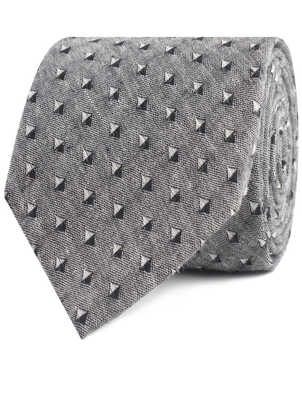 Inception Black Linen Necktie