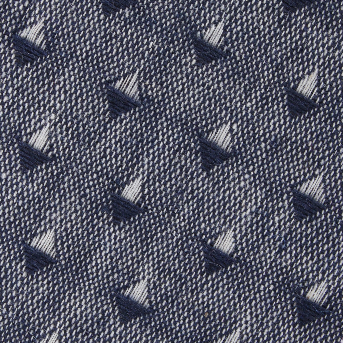 Inception Navy Linen Fabric Mens Diamond Bowtie