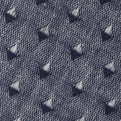 Inception Navy Linen Fabric Self Bowtie