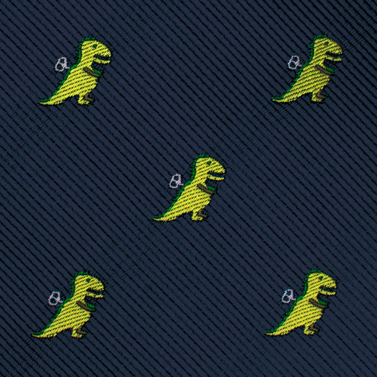 Toy T-Rex Pocket Square Fabric
