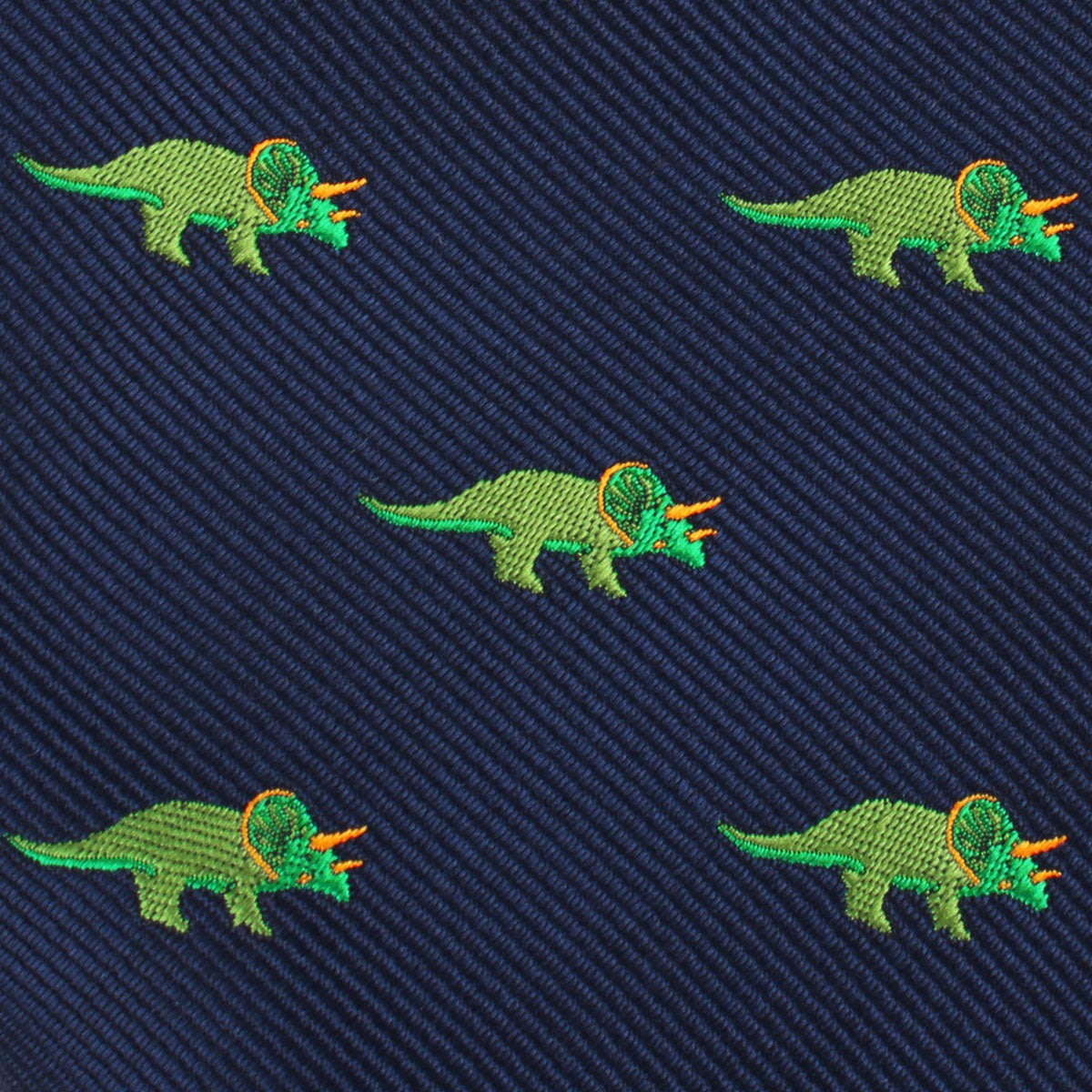 Triceratops Dinosaur Necktie Fabric