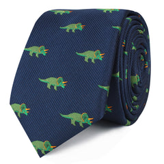 Triceratops Dinosaur Skinny Ties