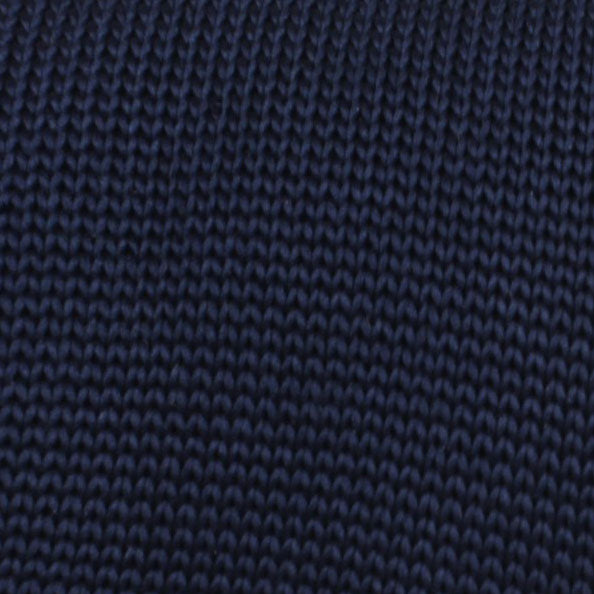 Tristful Navy Knitted Tie Fabric