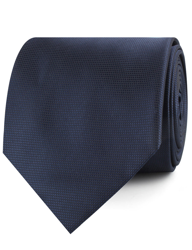 Trivieres Navy Blue Diamond Neckties