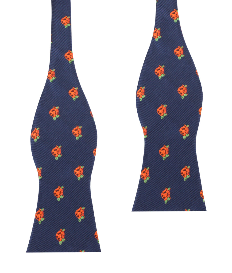 Tropical Turtle Self Bow Tie