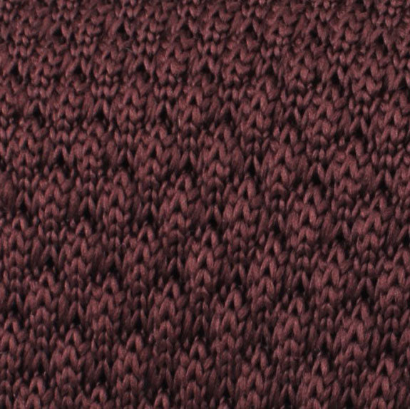 Trouvaille Brown Knitted Tie Fabric