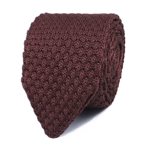 Trouvaille Brown Knitted Tie