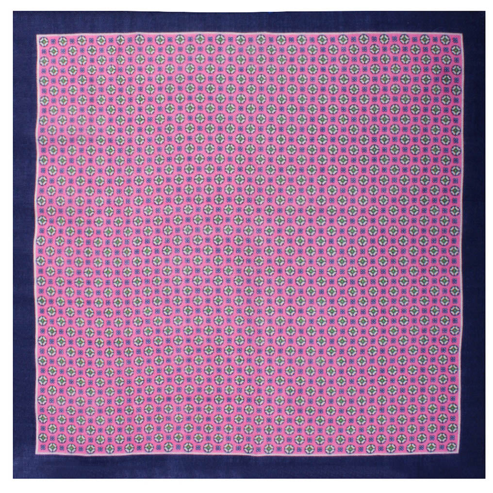 McClure Pink Wool Pocket Square