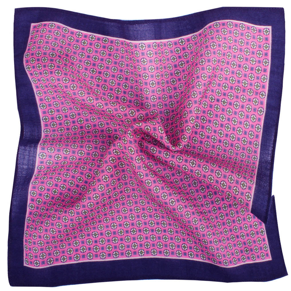 McClure Pink Wool Pocket Squares