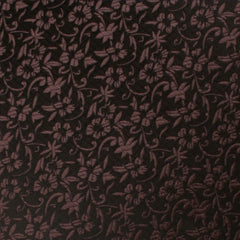Truffle Brown Floral Fabric Swatch
