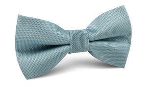 Turkish Teal Blue Weave Bow Tie