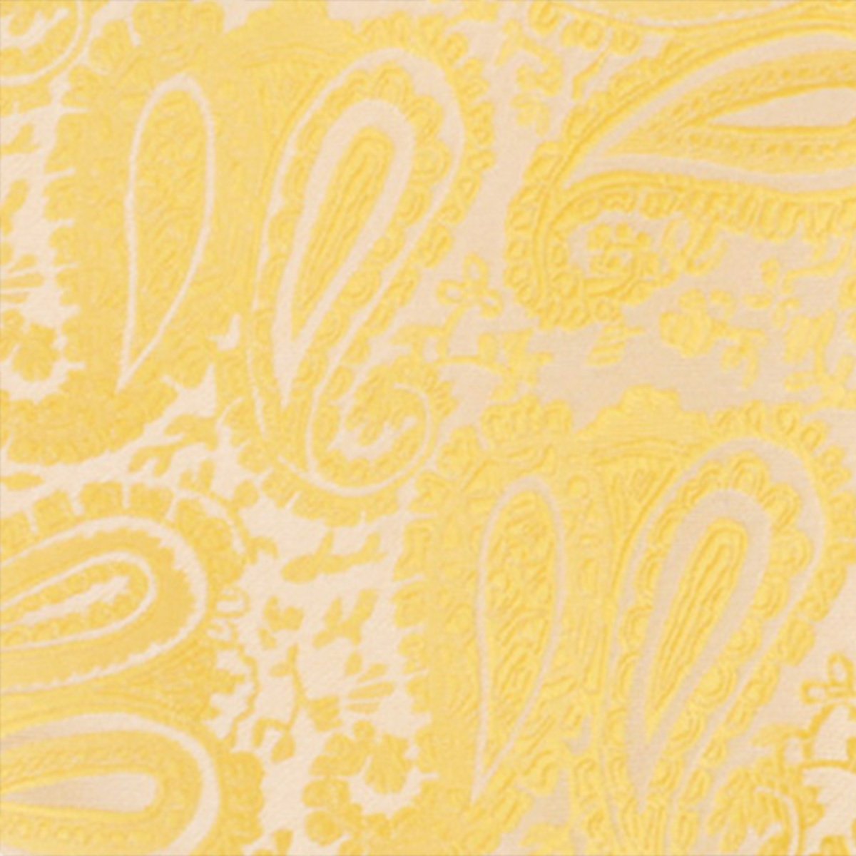 Tuscan Sun Yellow Paisley Necktie Fabric