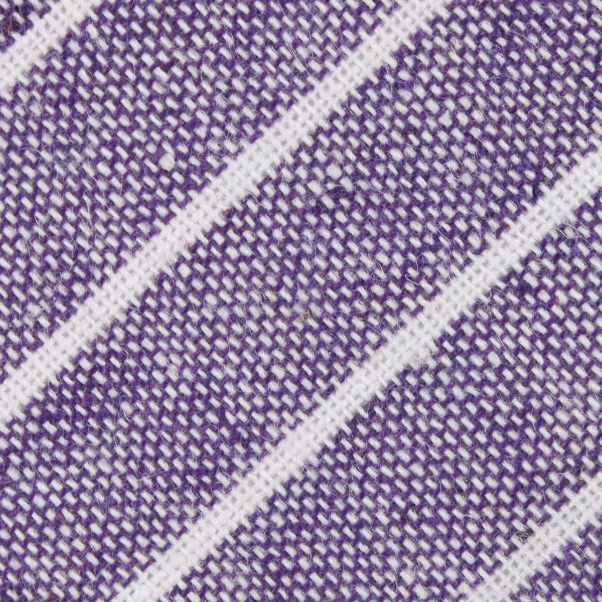 Tyrian Linen Purple Pinstripe Fabric Mens Bow Tie
