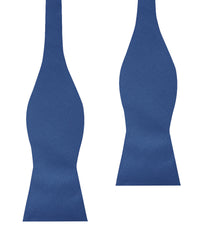 Ultramarine Classic Navy Blue Weave Self Bow Tie