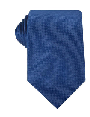 Ultramarine Classic Navy Blue Weave Necktie