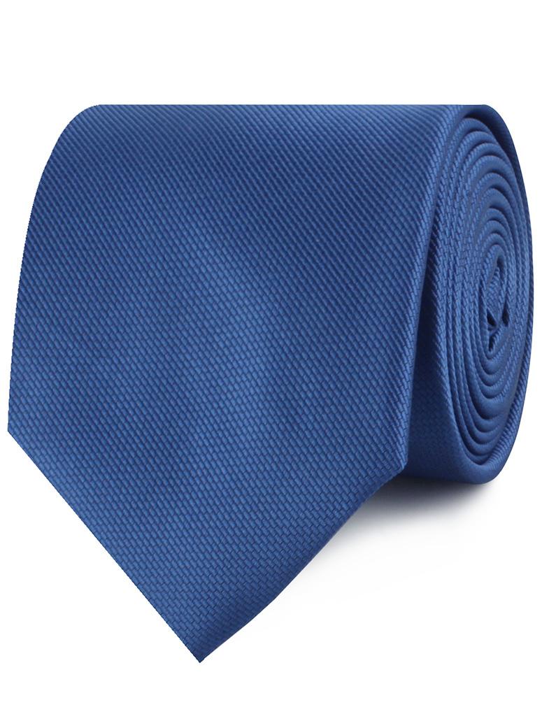 Ultramarine Classic Navy Blue Weave Neckties