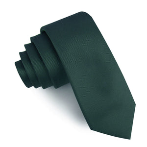 Venice Dark Green Diamond Skinny Tie