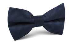 Venice Navy Blue Striped Bow Tie