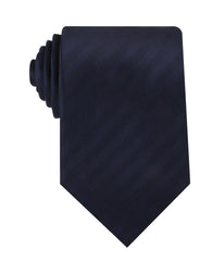 Venice Navy Blue Striped Necktie | Monochromatic Business Ties for Men ...