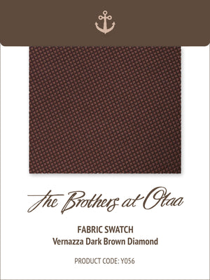 Fabric Swatch (Y056) - Vernazza Dark Brown Diamond
