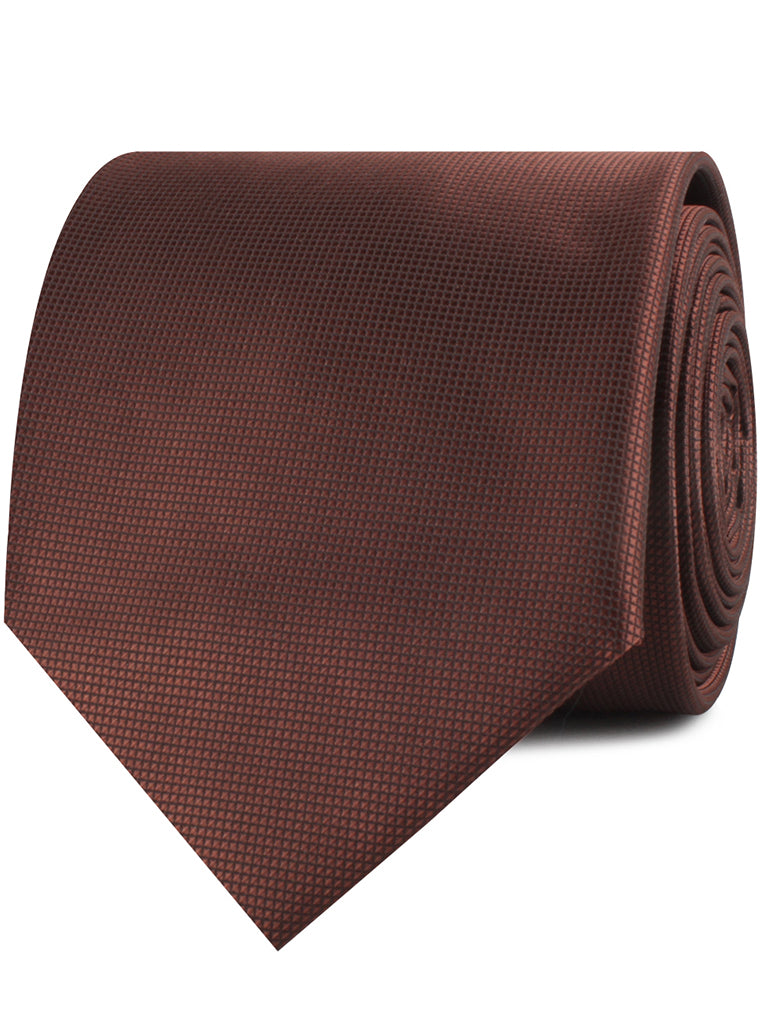 Vernazza Dark Brown Diamond Neckties