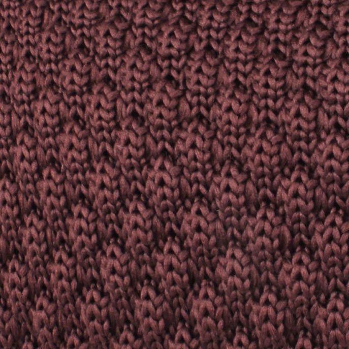 Verona Brown Knitted Tie Fabric