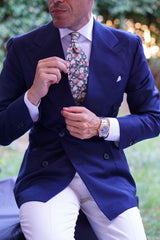Villa d’Este Italian Floral Necktie | Men's Vintage Green Wedding Ties ...