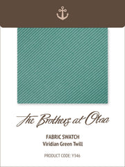 Viridian Green Twill Y346 Fabric Swatch