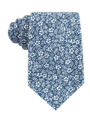 White Orchid Floral Tie