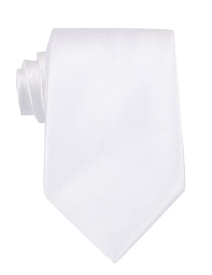 White Satin Necktie