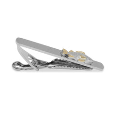 White Sea Bass with Gold Accents Tie Bars