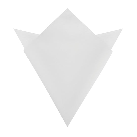 White Velvet Pocket Square