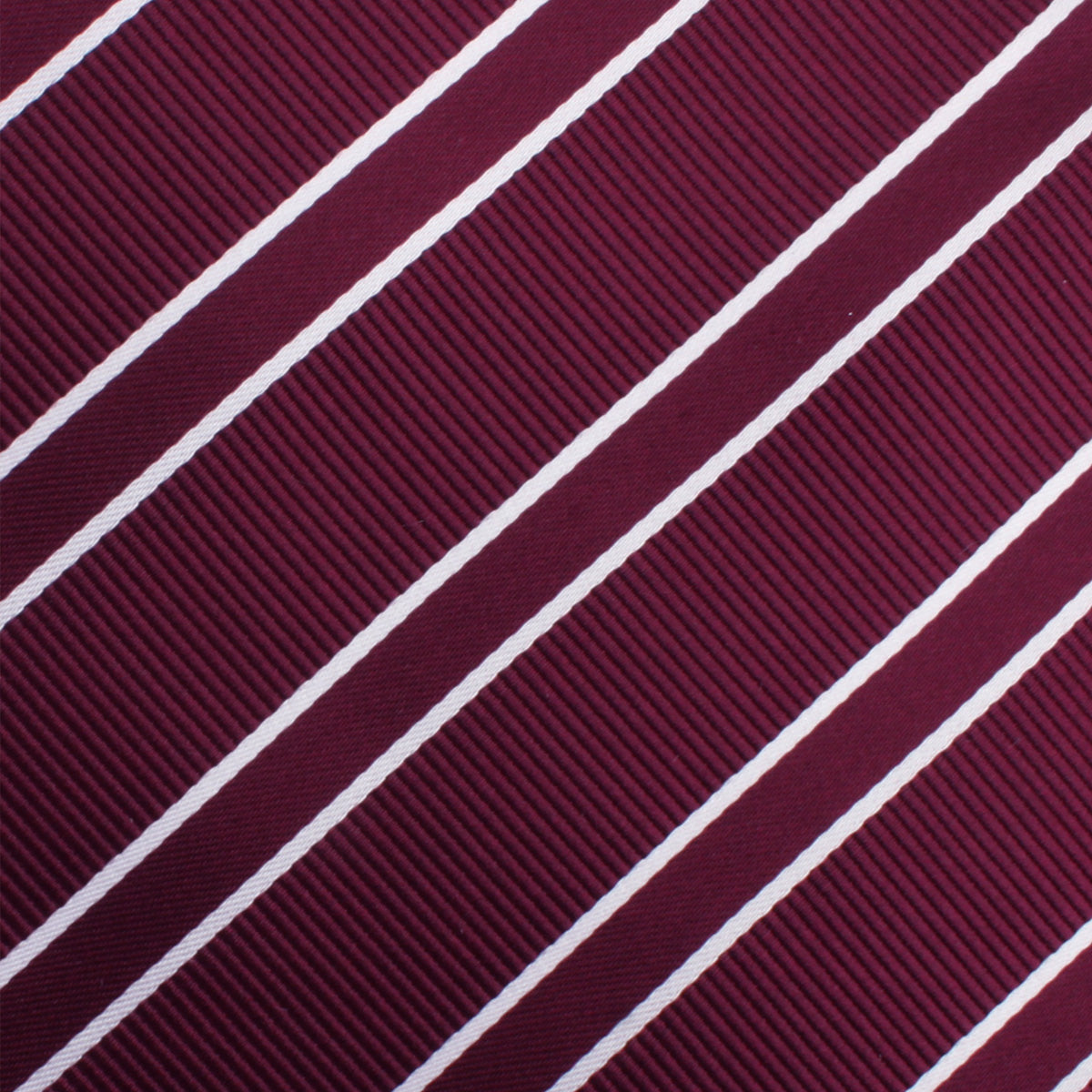 Wine Burgundy Double Stripe Self Bow Tie Fabric