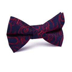 Yazd Red Paisley Kids Bow Tie