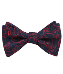 Yazd Red Paisley Self Tied Bow Tie