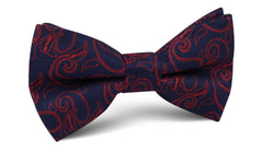 Yazd Red Paisley Bow Tie