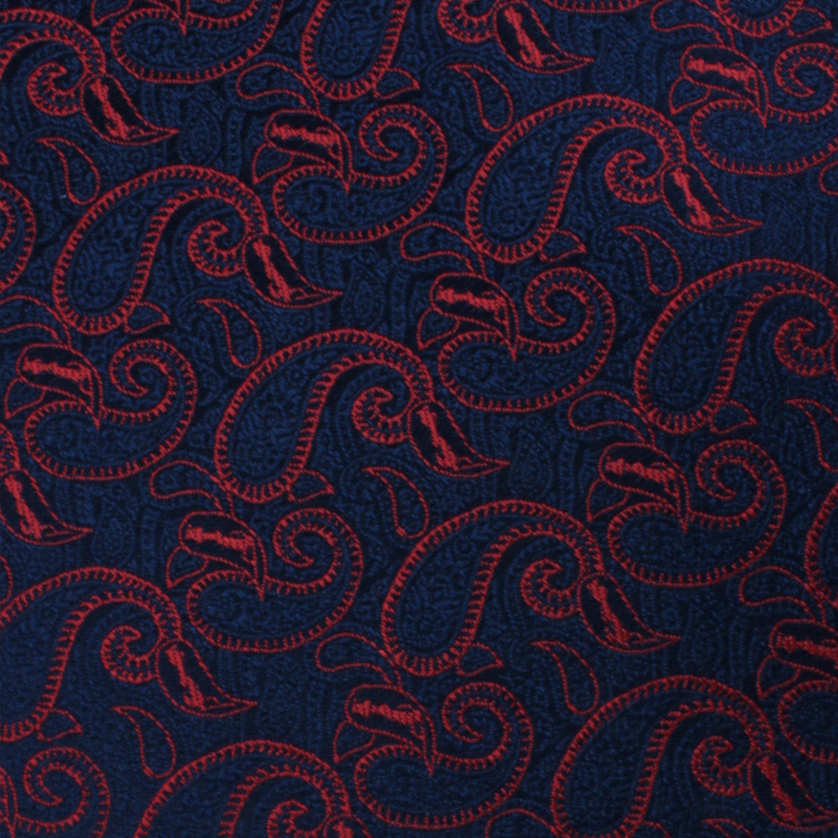Yazd Red Paisley Necktie Fabric