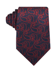 Yazd Red Paisley Necktie