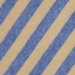 Yellow & Blue Bengal Linen Fabric Kids Bowtie