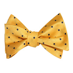 Yellow Bow Tie Untied with Polka Dots 2