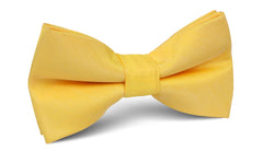 Yellow Grain Slub Bow Tie