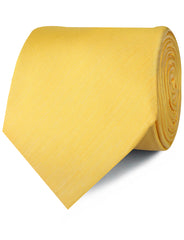 Yellow Grain Slub Neckties