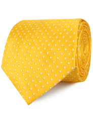 Yellow Mini Polka Dots Neckties