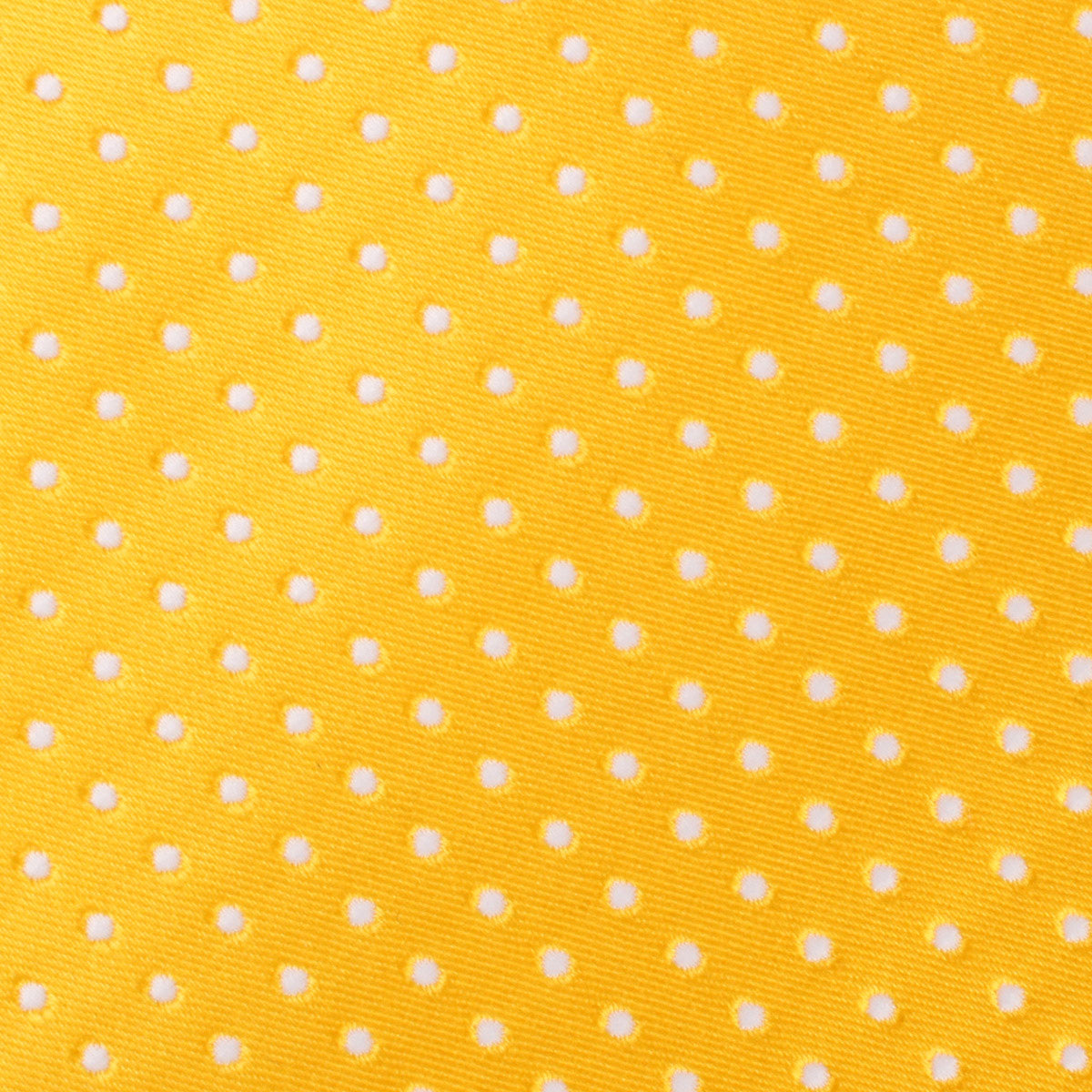 Yellow Mini Polka Dots Skinny Tie Fabric