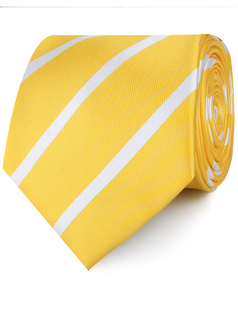 Yellow Striped Neckties