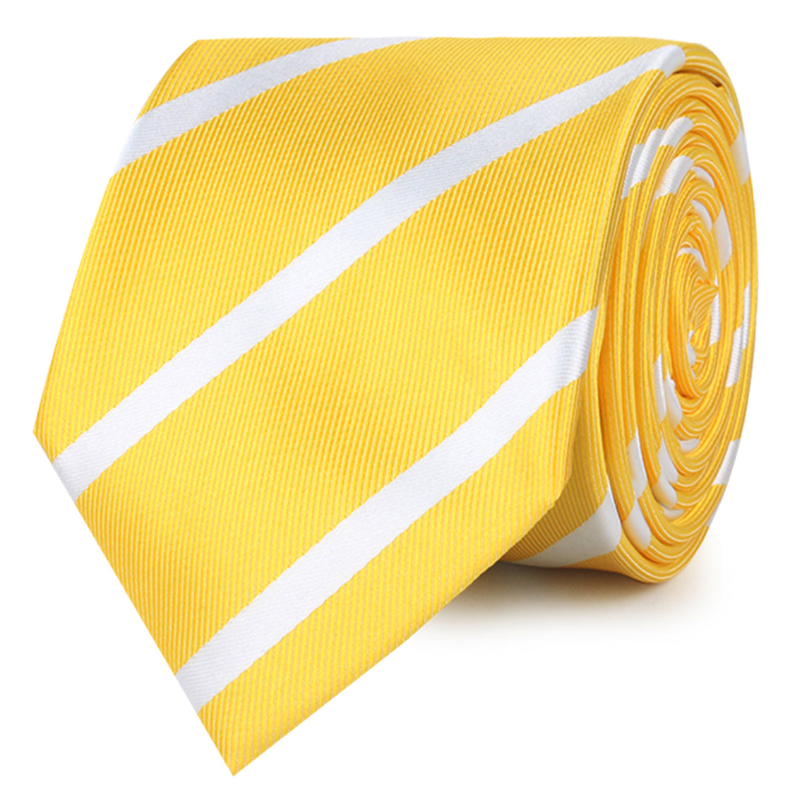 Yellow Striped Skinny Ties